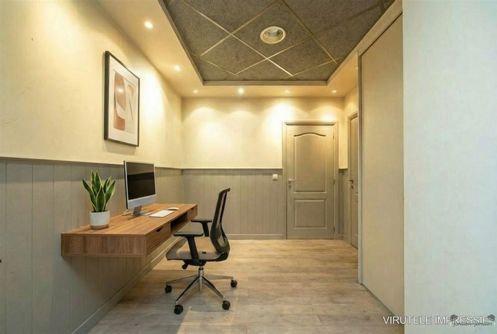 moderne-gang-met-houten-vloer