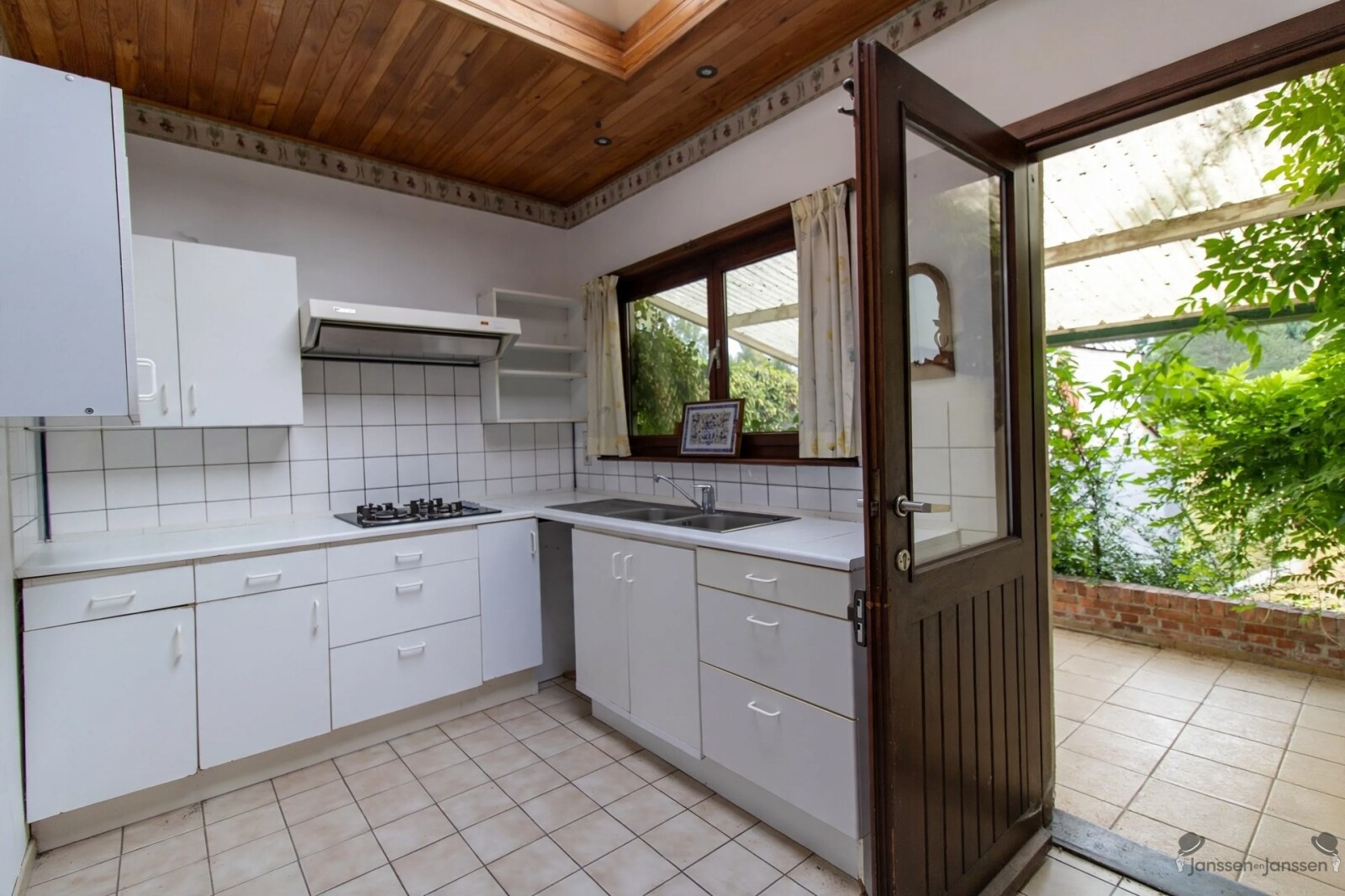 Keuken terras opgekuist