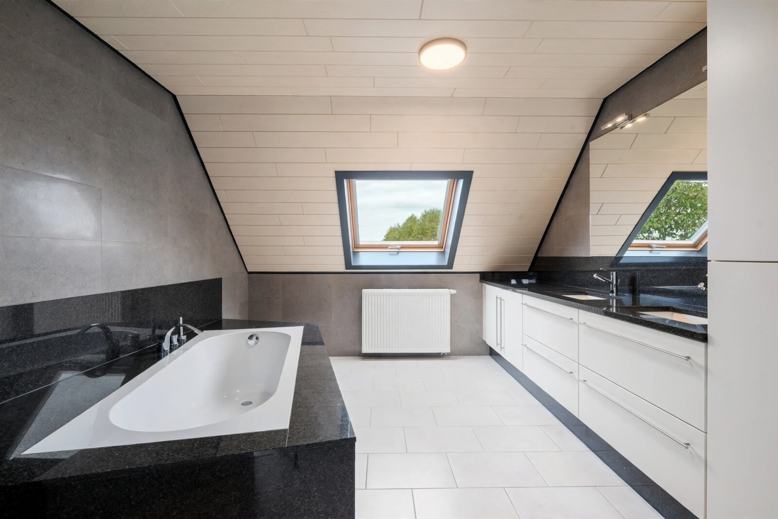 modern-bathroom-with-sloped-ceiling